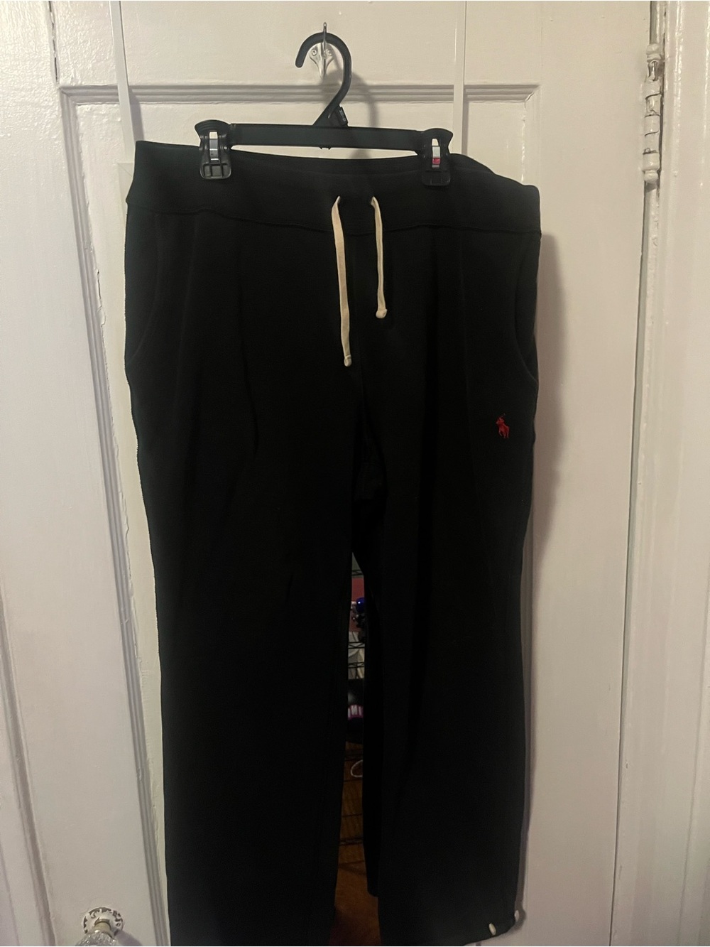 Polo by Ralph Lauren Black Sweatpants with Red Pony